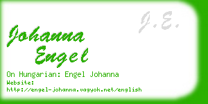 johanna engel business card